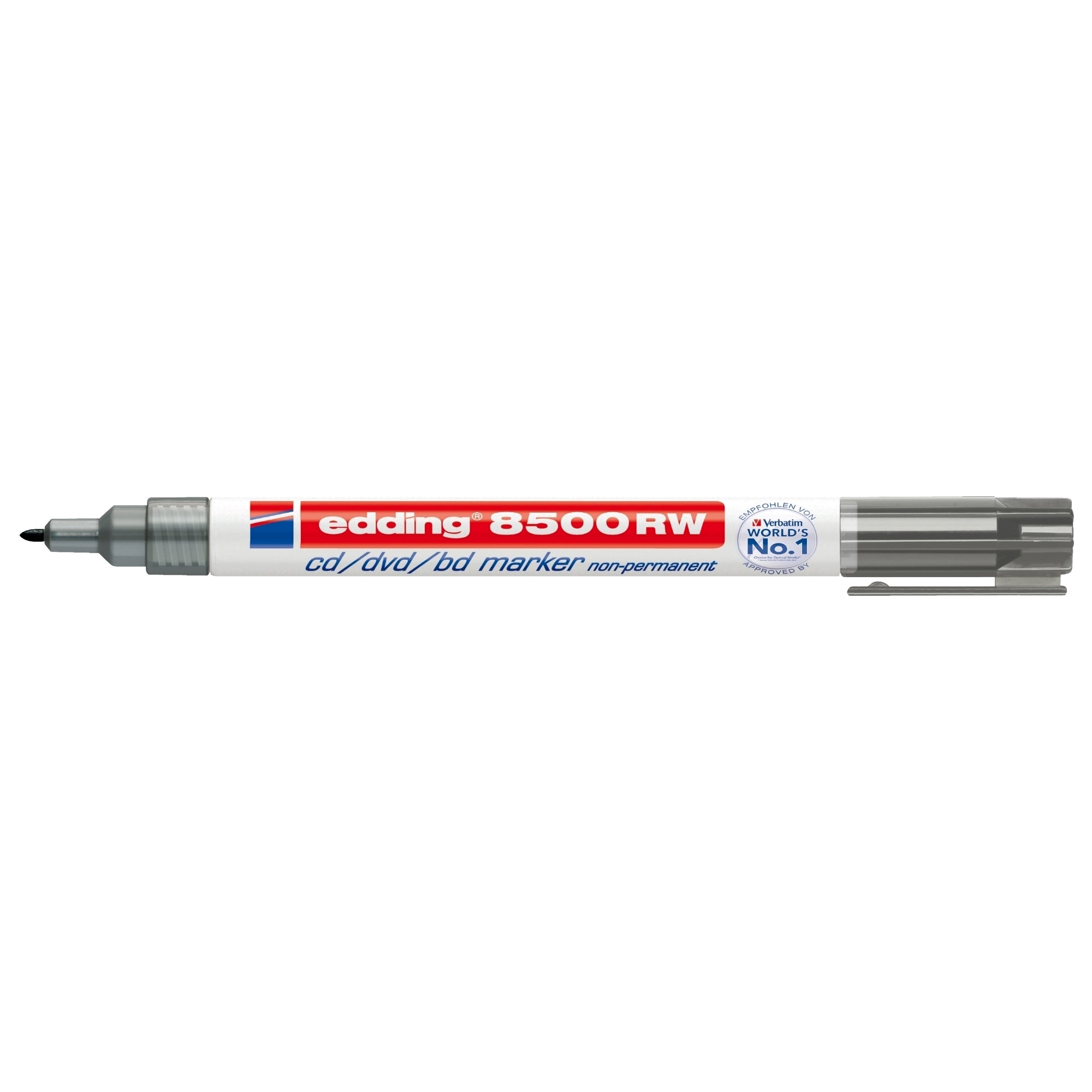 Marker nepermanent Edding CD 8500, varf rotund, 1 mm, negru Marker nepermanent Edding CD 8500, varf rotund, 1 mm, negru